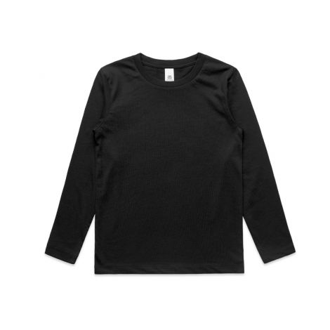  YOUTH L/S TEE-8-black