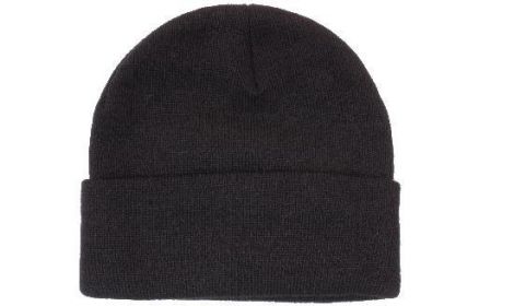 Acrylic Beanie with Thinsulate Lining-black
