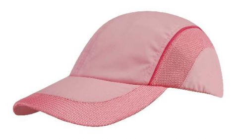 Spring Woven Fabric with Mesh to Side Panels and Peak-pink