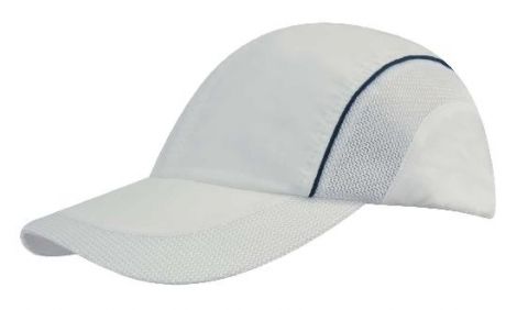 Spring Woven Fabric with Mesh to Side Panels and Peak-white