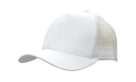 Breathable Poly Twill With Mesh Back 3818-white