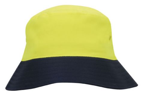 Luminescent Safety Bucket Hat2-HiViz Green-M/L (58CM)