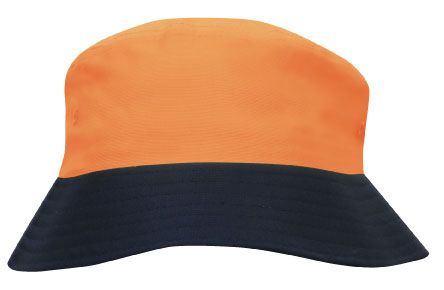 Luminescent Safety Bucket Hat2-HiViz Orange-M/L (58CM)