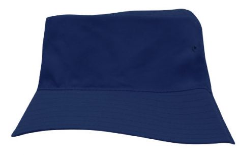 Breathable Poly Twill Infants Bucket Hat-navy