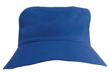 Breathable Poly Twill Infants Bucket Hat-Royal