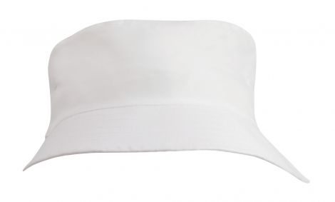 Breathable Poly Twill Infants Bucket Hat-white