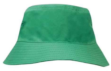 Breathable Poly Twill Childs Bucket Hat2-emerald 