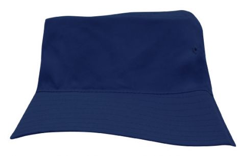 Breathable Poly Twill Childs Bucket Hat2-navy