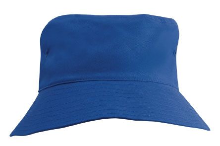 Breathable Poly Twill Childs Bucket Hat2-Royal