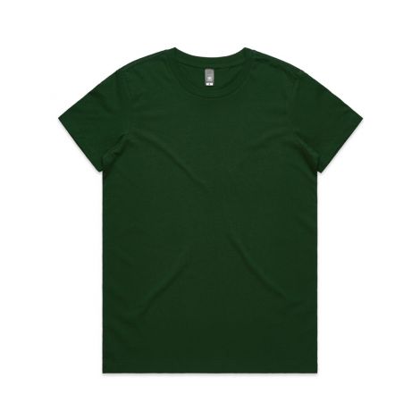 WO'S MAPLE TEE-XS-forest green