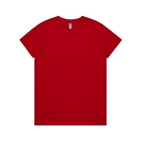 WO'S MAPLE TEE-XS-red