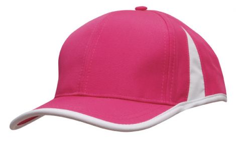 Sports Ripstop with Inserts and Trim-Hot Pink/White