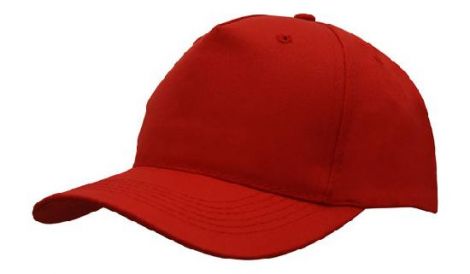 Breathable Poly Twill Cap2-red