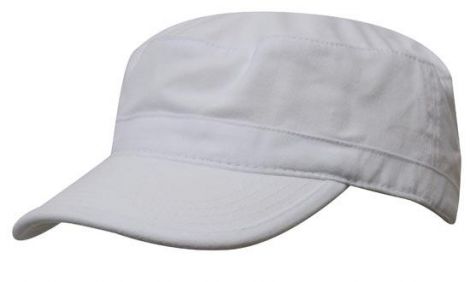 Sports Twill Military Cap2-white