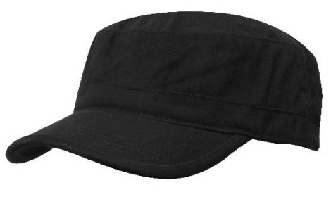 Sports Twill Military Cap2-black