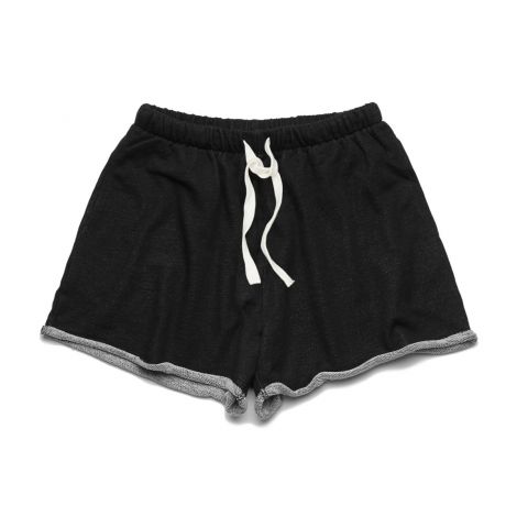 WO'S PERRY TRACK SHORT-XS-black marle