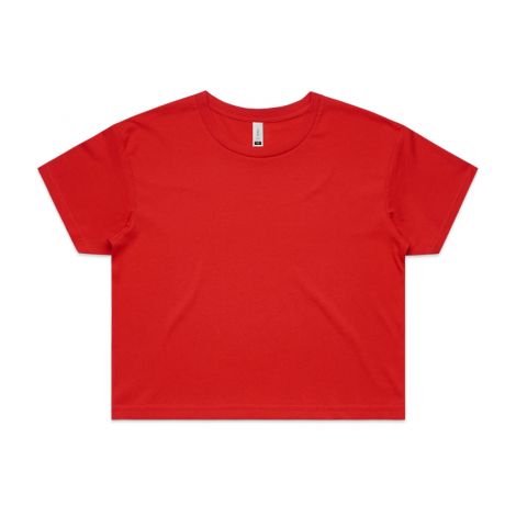WO'S CROP TEE-XS-red