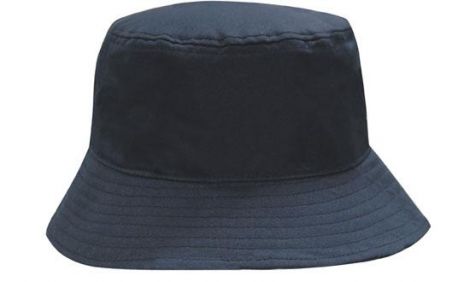 Breathable Poly Twill Bucket Hat-M/L (58CM)-navy