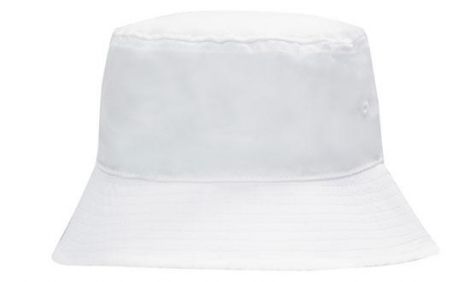 Breathable Poly Twill Bucket Hat-M/L (58CM)-white