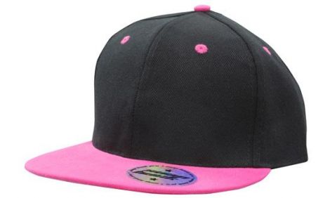 Premium American Twill with Snap Back Pro Styling2-Black/Hot Pink