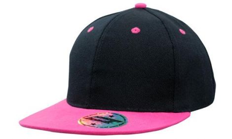 Premium American Twill Youth Size with Snap Back Pro Junior Styling-Black/Hot Pink