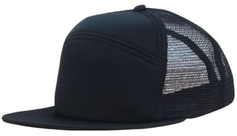 Foam Front A Frame Cap with Mesh Back-black
