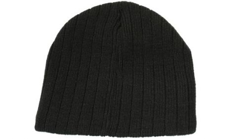 Cable Knit Beanie - Toque-black