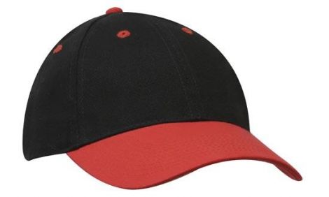 Brushed Heavy Cotton3-Black/Red