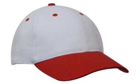 Brushed Heavy Cotton3-White/Red