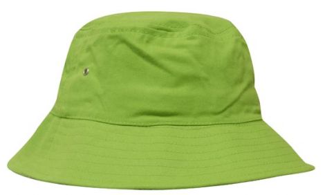 Brushed Sports Twill Bucket Hat-L/XL (61CM)-Bright Green