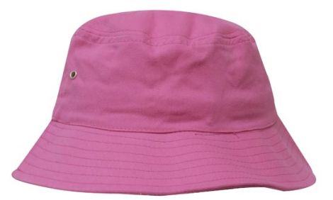 Brushed Sports Twill Bucket Hat-L/XL (61CM)-Hot Pink