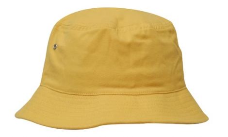 Brushed Sports Twill Bucket Hat-L/XL (61CM)-yellow