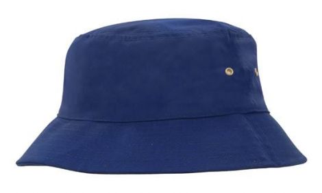 Brushed Sports Twill Bucket Hat-L/XL (61CM)-Royal