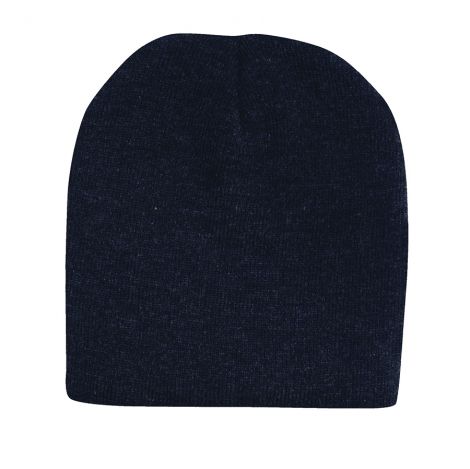 Rolled Down Acrylic Beanie-Charcoal Marle