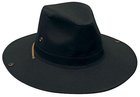 Safari Cotton Twill Hat-black-S(55CM)