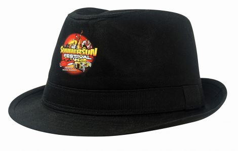 Fedora Cotton Twill Hat-black-S(55CM)