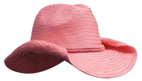 Ladies Cowboy Straw-pink