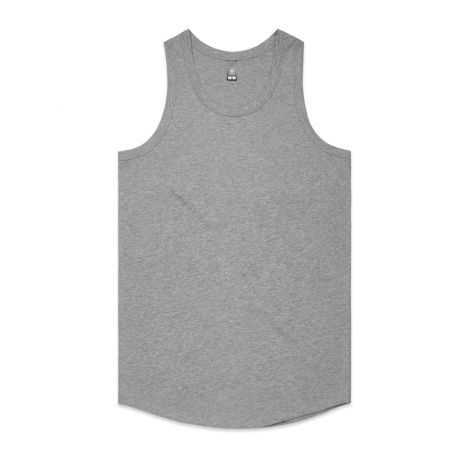  MENS AUTHENTIC SINGLET-S-grey marle