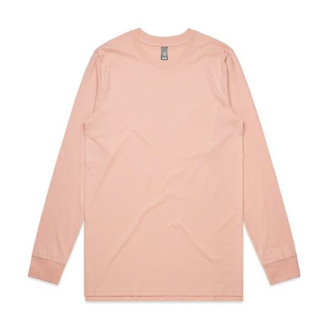MENS BASE L/S TEE-S-pale pink