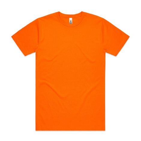 MENS BLOCK TEE (SAFETY COLOURS)-S-safety orange