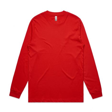 MENS GENERAL L/S TEE-S-red