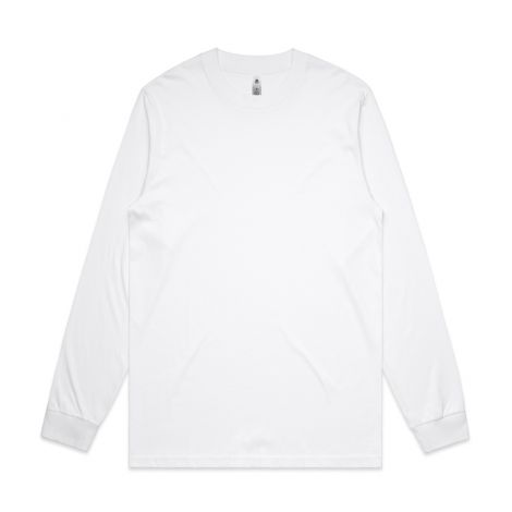 MENS GENERAL L/S TEE-S-white
