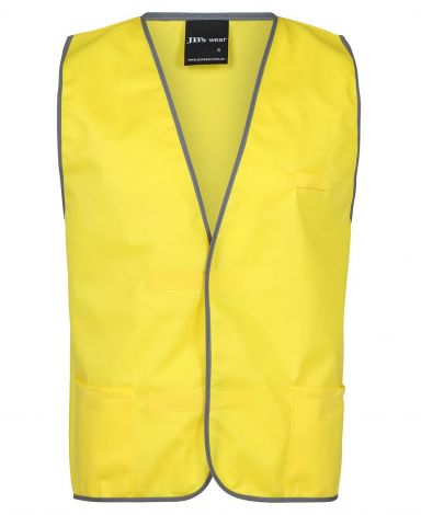 JB'S COLOURED TRICOT VEST-S-Yellow