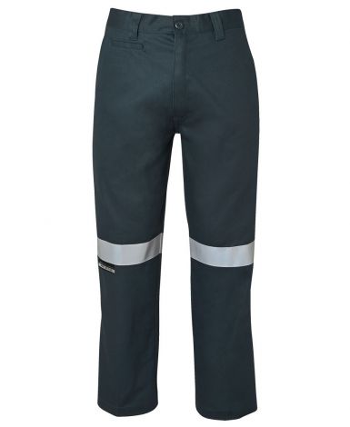 MERCERISED WORK TROUSER WITH REFLECTIVE TAPE-67R-Green