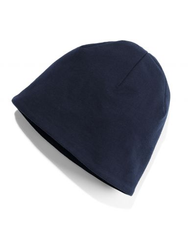 KNITTED BEANIE-navy