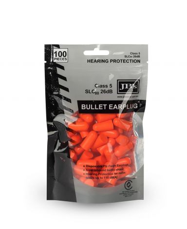 BULLET SHAPED EARPLUG (100 PIECES)-Orange