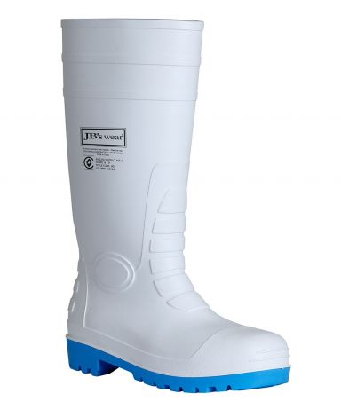 STEEL TOE CAP AND STEEL PLATE GUMBOOT-3-white