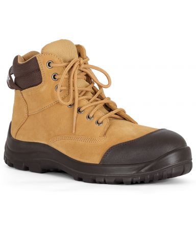 STEELER LACE UP SAFETY BOOT-3-Wheat