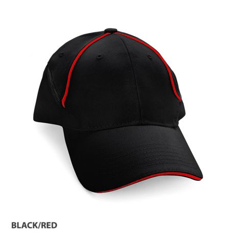 AH530 Hybrid Cap-Black/Red