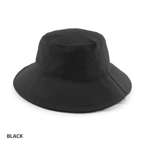 AH631 PQ Mesh Bucket Hat-S/S-black